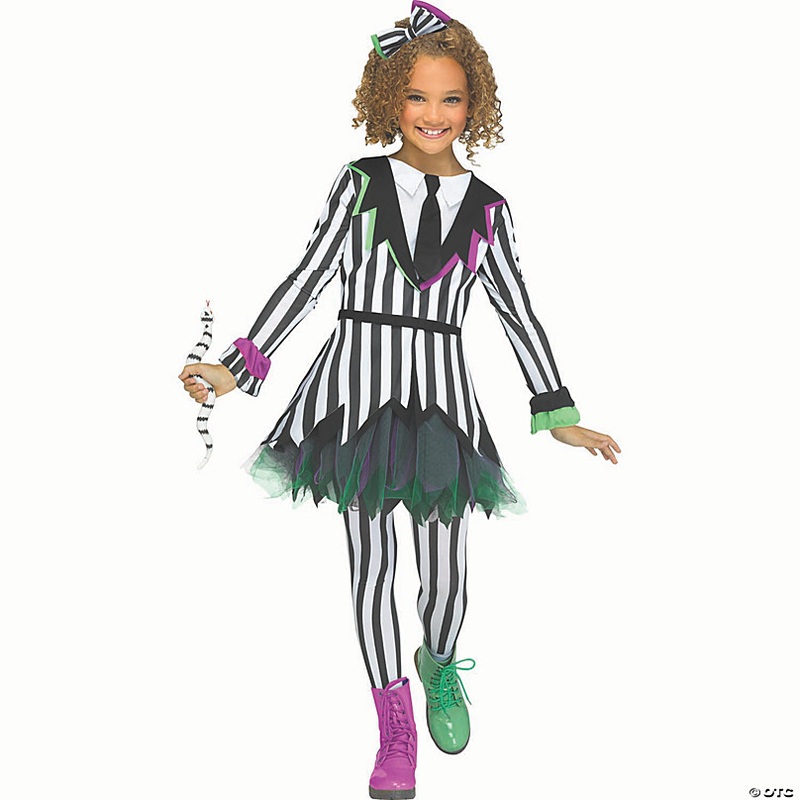 Girls Multicolored Polyester Silly Spirit Costume - Extra Large 14-16