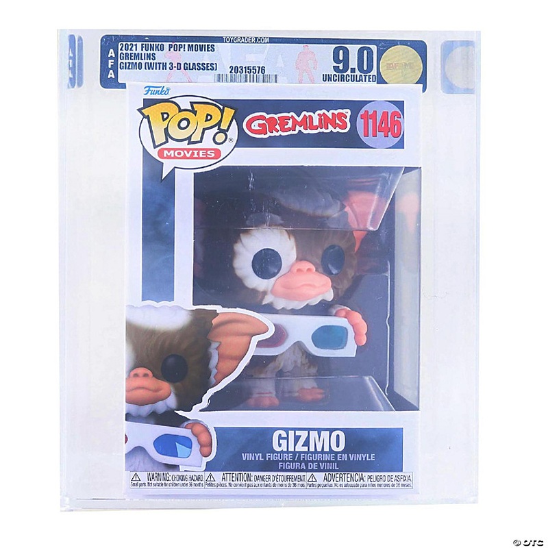 Gremlins Funko POP  Gizmo w/ 3D Glasses  Rated AFA 9.0