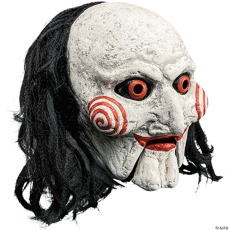 Saw Billy the Puppet with Moving Mouth Overhead Mask - One Size