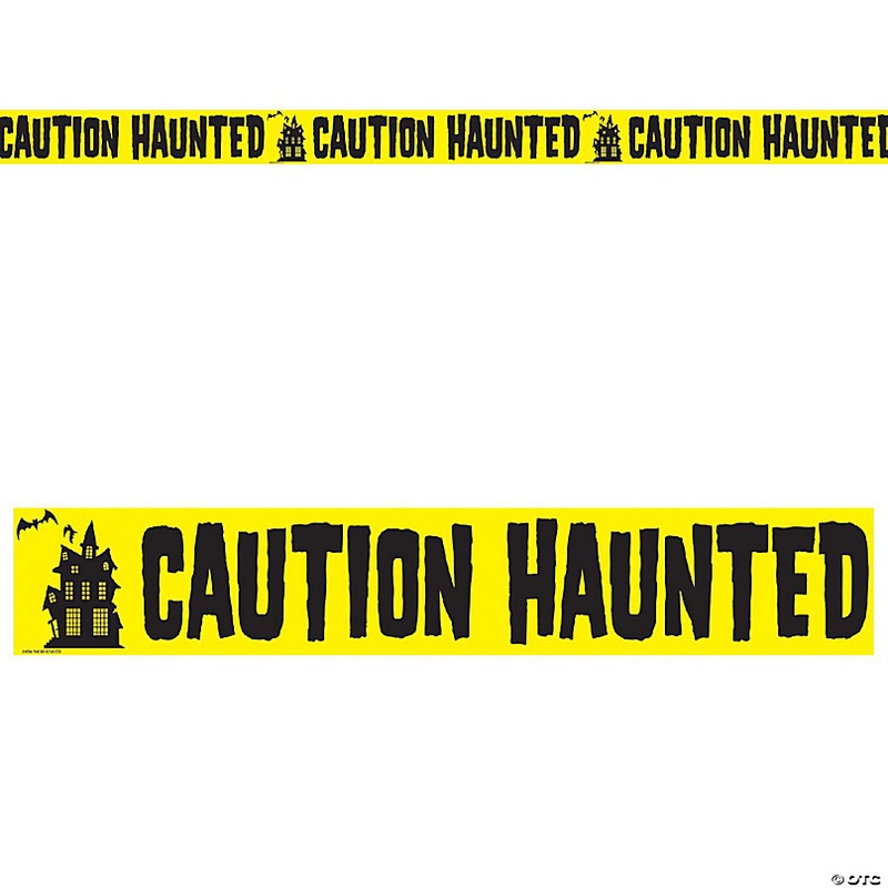 Beistle - Caution Haunted Party Tape - 12 Pack