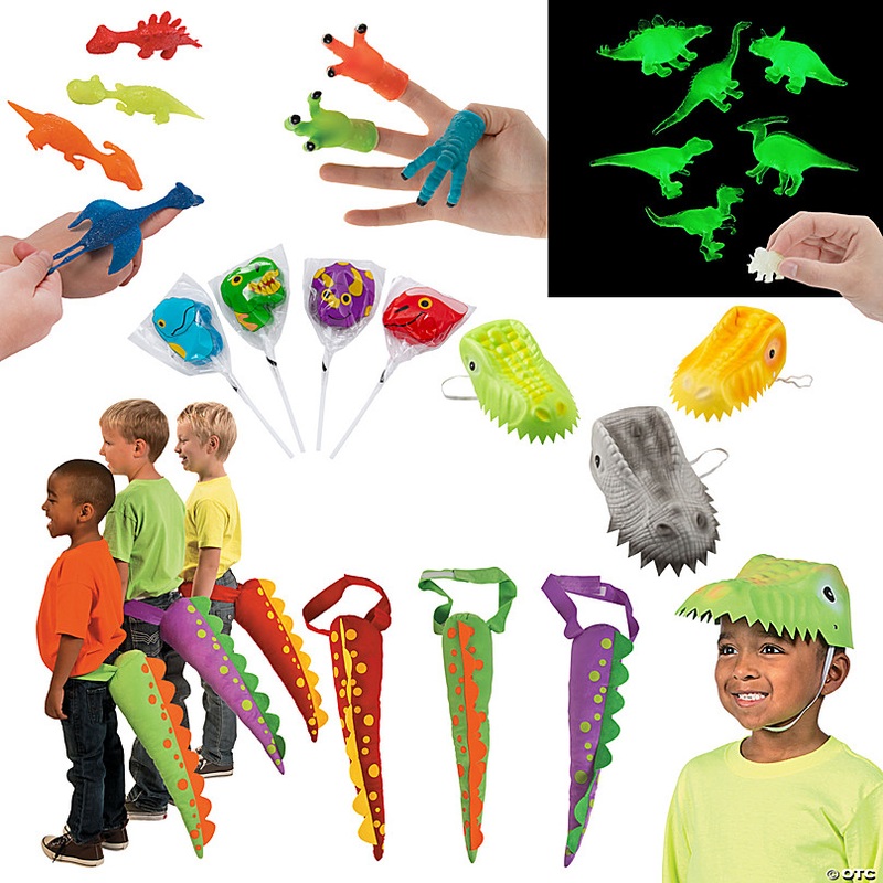 Dinosaur Dress Up & Handouts Kit for 12