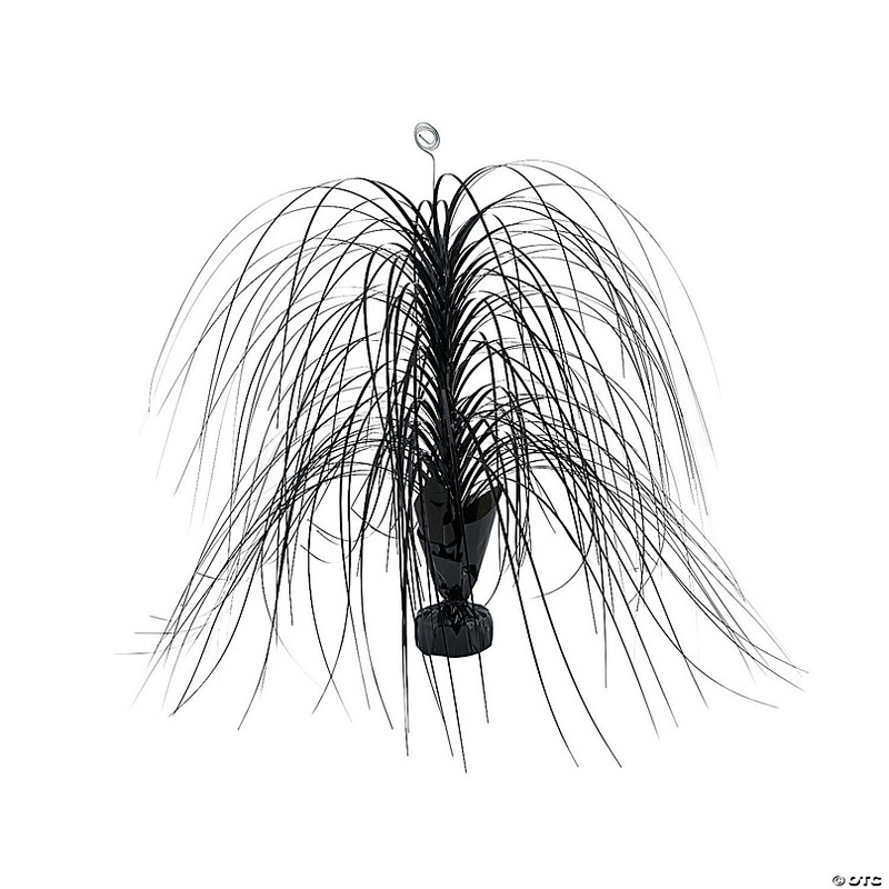 Large Black Centerpiece Spray with Place Card Holder