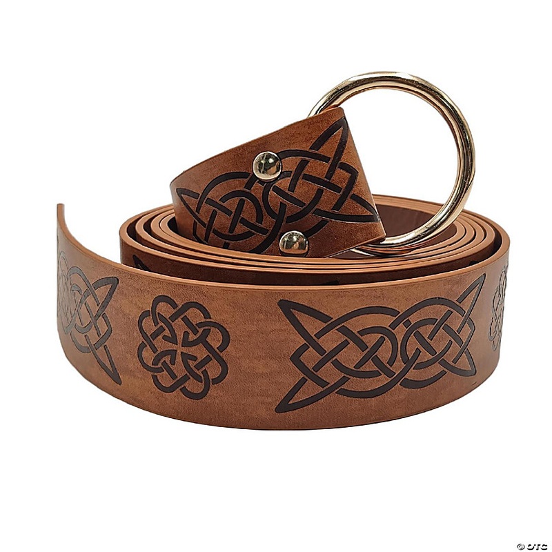 Leatherlike Battle Belt Adult Costume Accessory  Adjustable