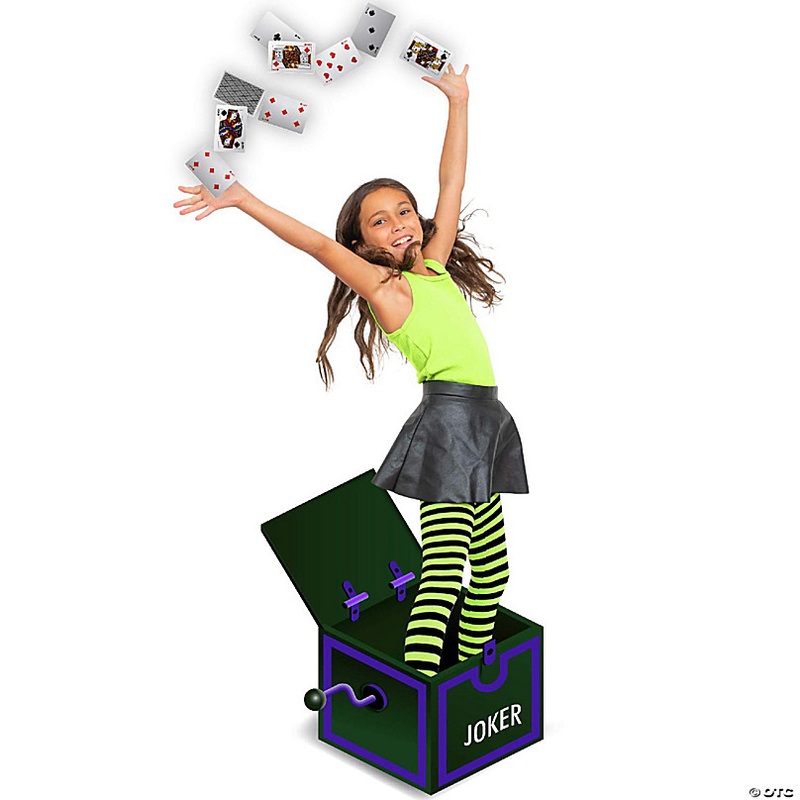 Skeleteen Black and Green Socks - Over The Knee Striped Thigh High Costume Accessories Stockings for Men, Women and Kids