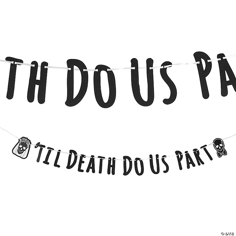 Til Death Do Us Part Hanging Garland with Icons