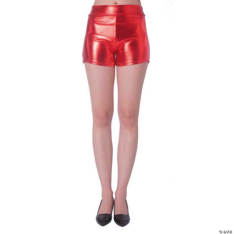 Adults Metallic Red Boy Shorts Costume Accessory - Large/Extra Large