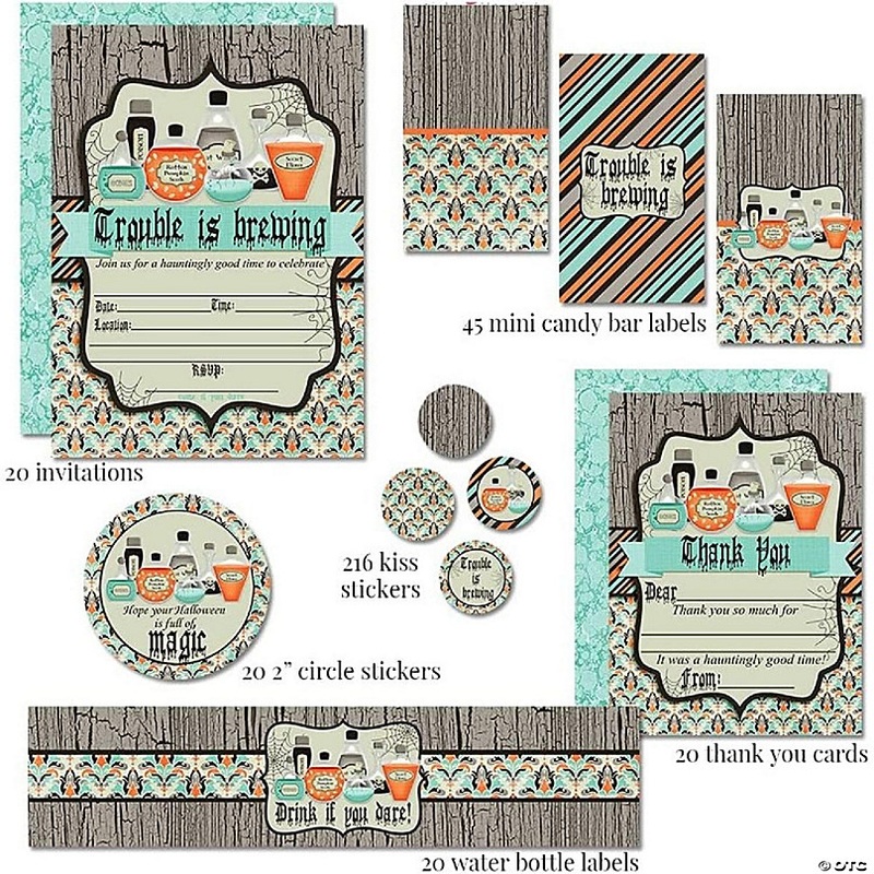 AmandaCreation Spooky Potions Party Bundle 381pc.