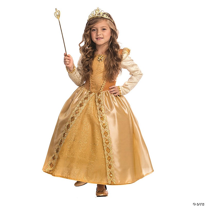Gold Princess Costume - Kids M