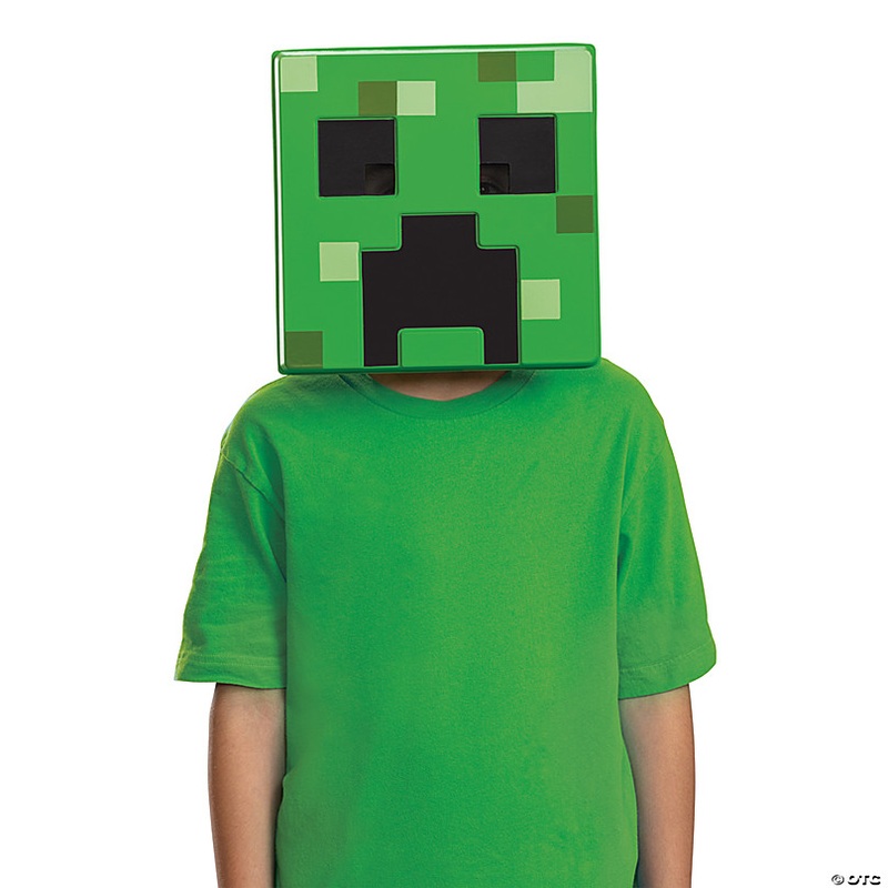 Kids Minecraft Creeper 3D Paper Mask