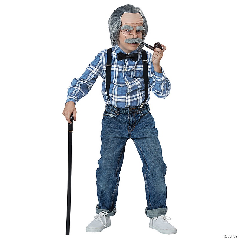 Kids Old Man Costume Kit