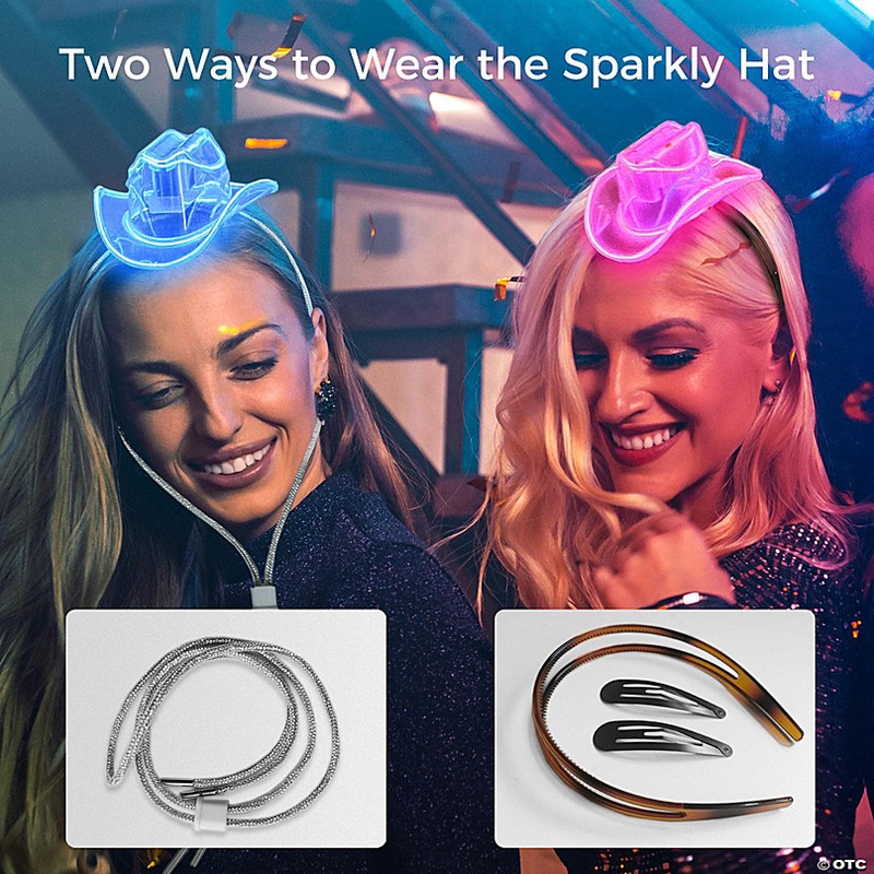 NEON COWBOY Mini Blue Lighting Hat Cowgirl