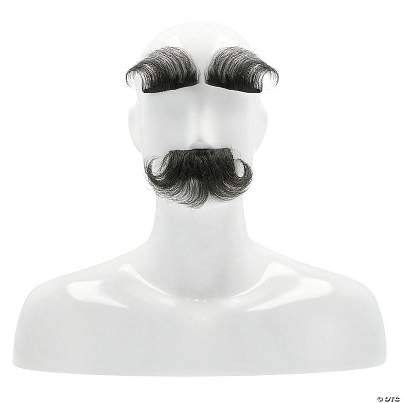 Adults Synthetic Fluffy Eyebrows & Mustache Set