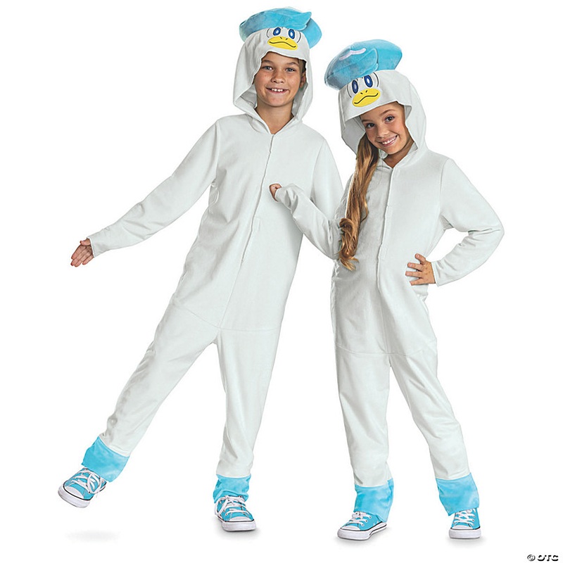 Kids Classic Pokmon Quaxly Hooded Jumpsuit Costume