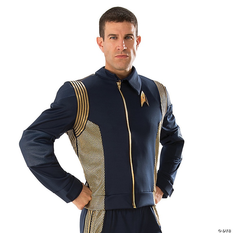 Mens Star Trek: Discovery Gold Command Uniform Costume