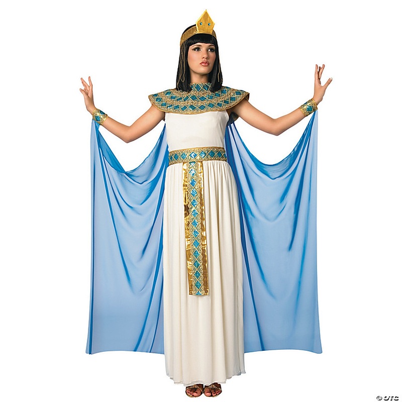 Womens Blue & White Cleopatra Costume