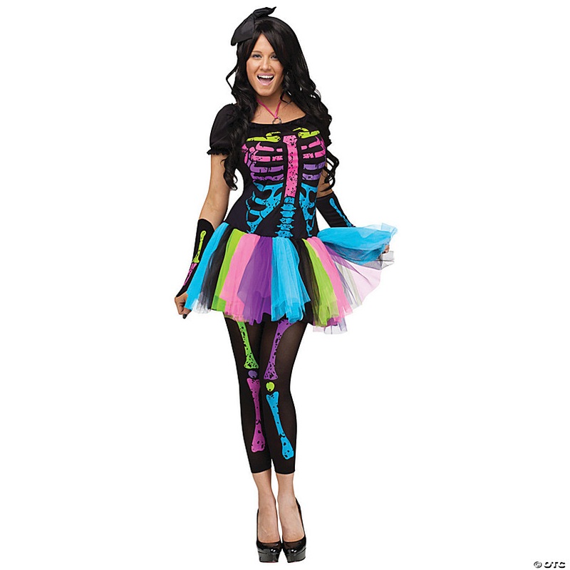 Womens Funky Punk Bones Costume