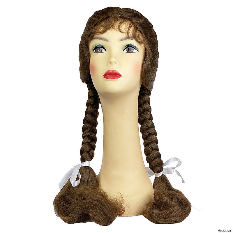 Adults Long-Haired Double French-Braided Wig with Bangs