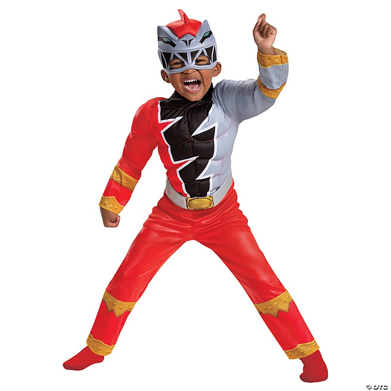 Boy's Mighty Morphin Power Rangers Red Ranger Dino Fury Costume