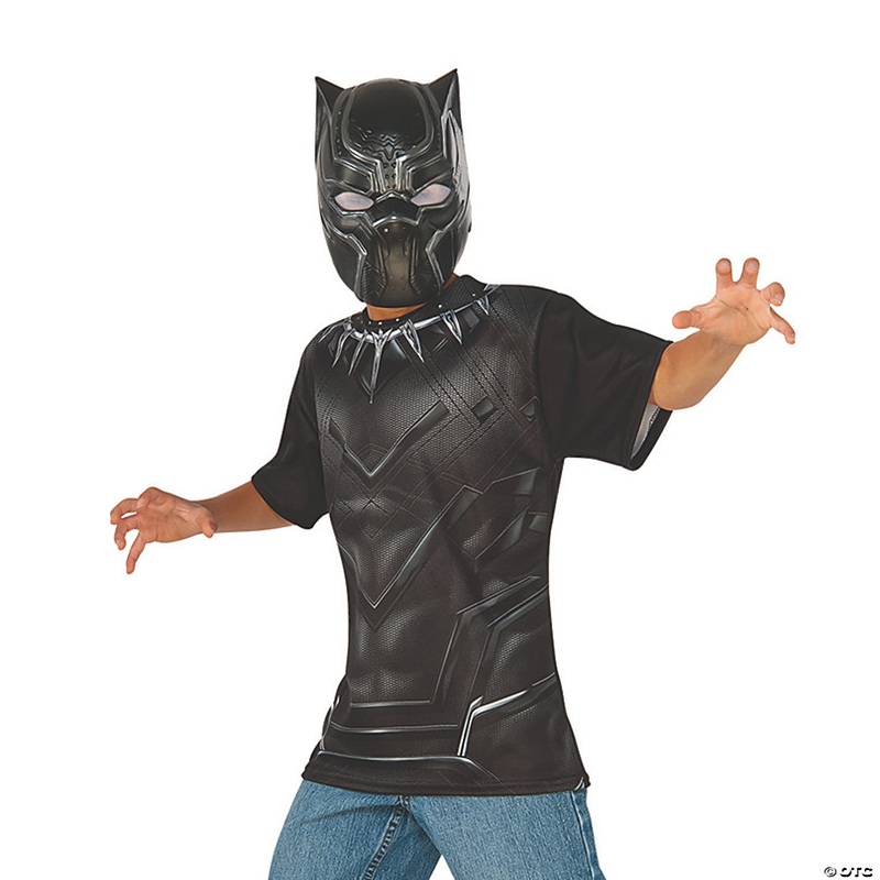 Boys Captain America: Civil War Black Panther Costume Top & Mask