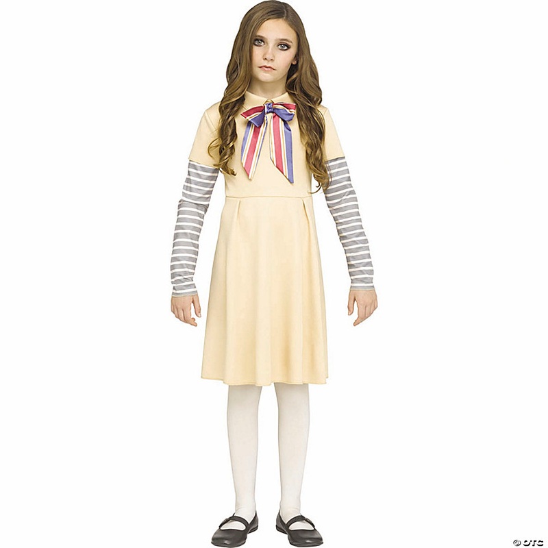 Girls Multicolored Polyester A.I. Doll Dress Costume