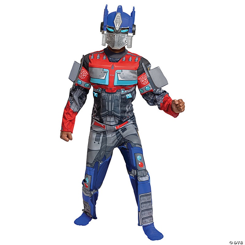 Kids Classic Muscle Transformers Optimus Prime T7 Costume