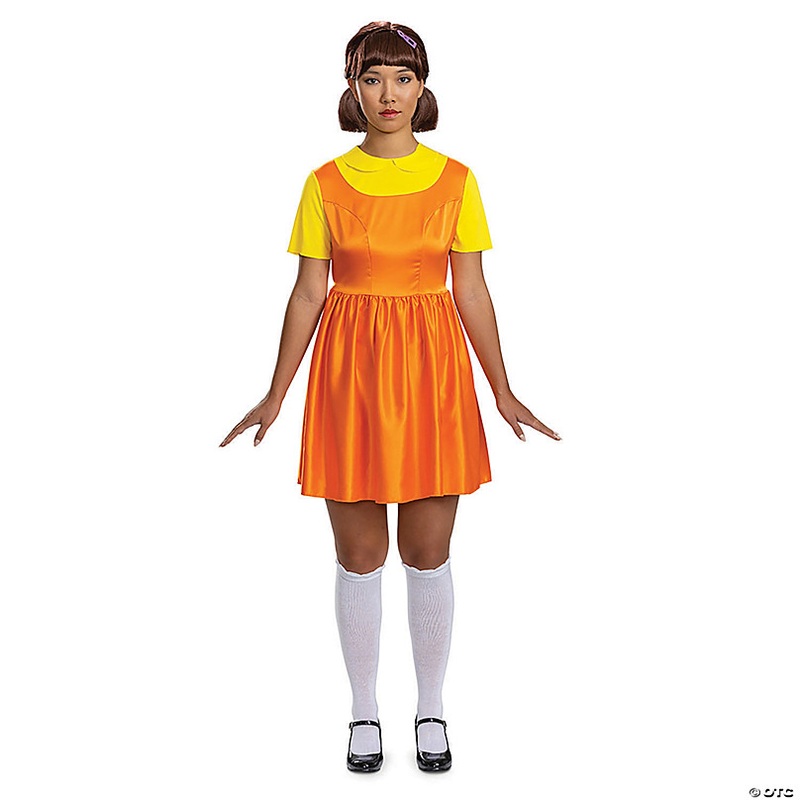 Adults Squid Game Red Light Green Light Young-hee Doll Costume