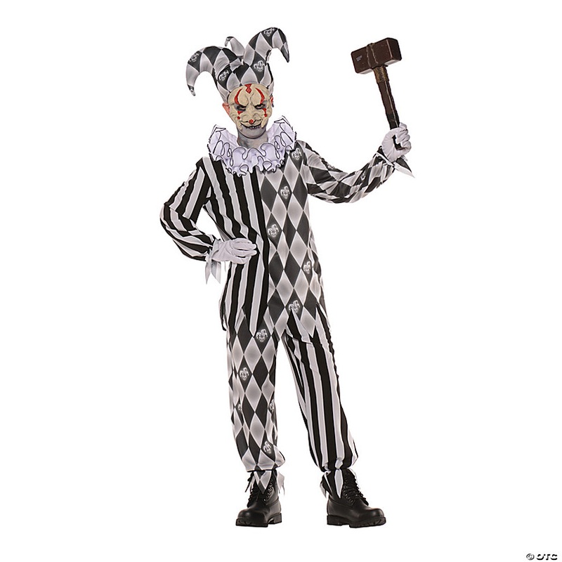 Boy's Evil Harlequin Costume