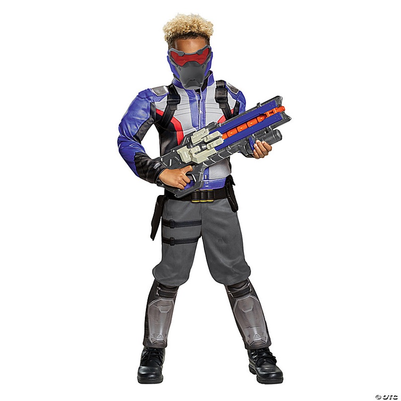 Boy's Overwatch Soldier: 76 Muscle Costume