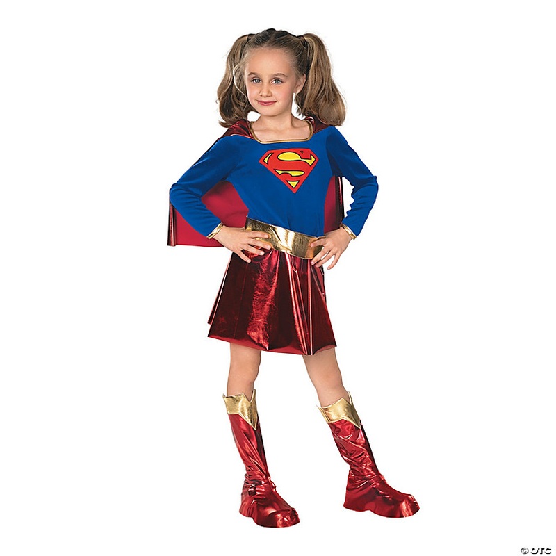 Girl's Deluxe Supergirl Costume
