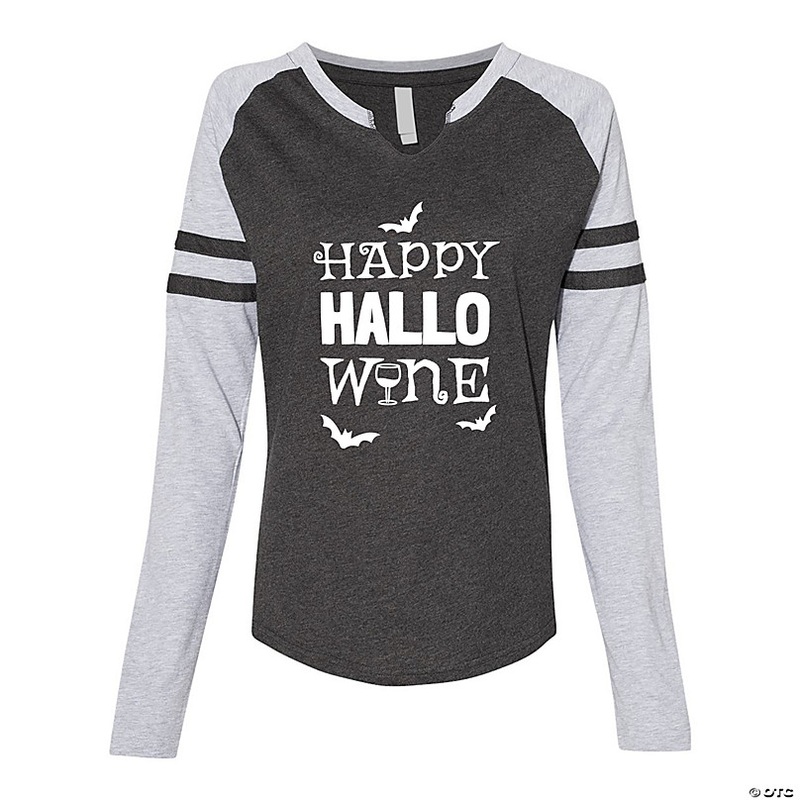 Happy Hallo-Wine Womens T-Shirt