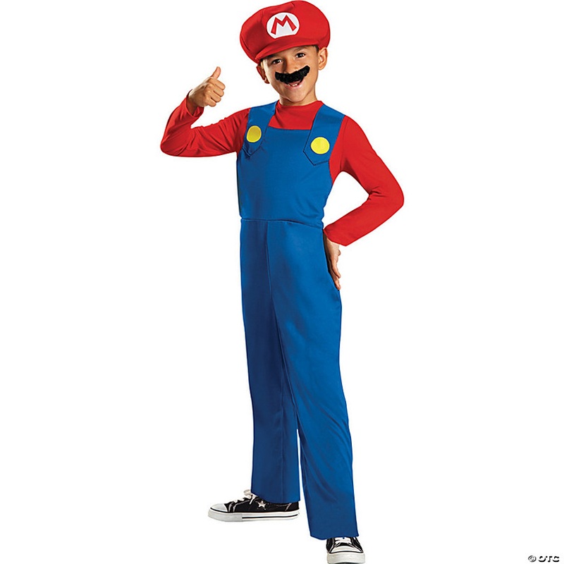 Boy's Classic Super Mario Bros. Mario Costume