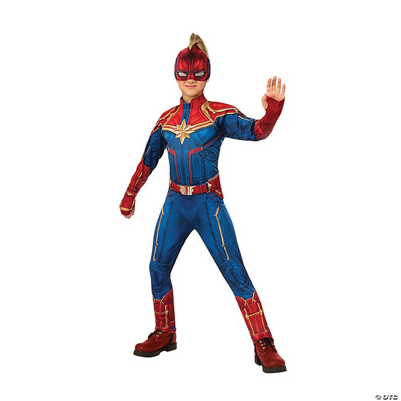 Girl's Deluxe Captain Marvel Hero Costume