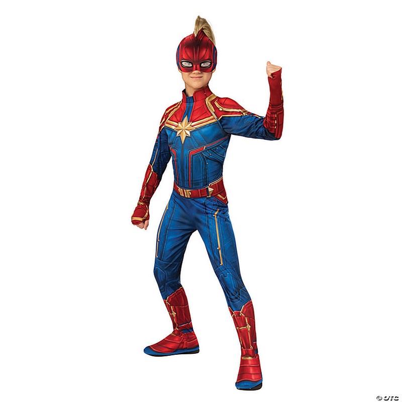 Girl's Economy Captain Marvel Hero Costume
