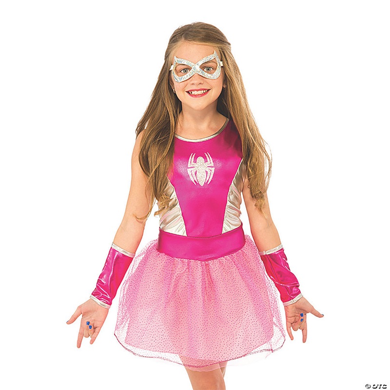 Girls Economy Pink Tutu Spidergirl Costume