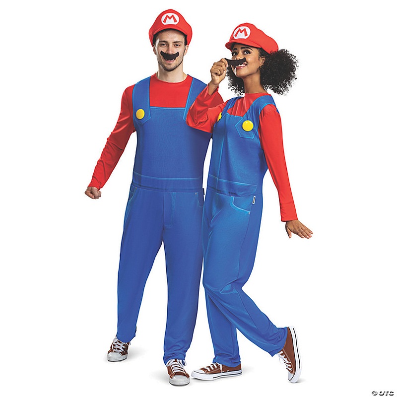 Adults Classic Elevated Super Mario Bros Mario Costume