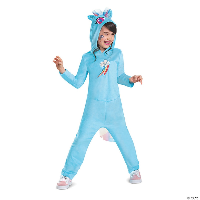 Kids My Little Pony Rainbow Dash Hooded Jumpsuit Costume