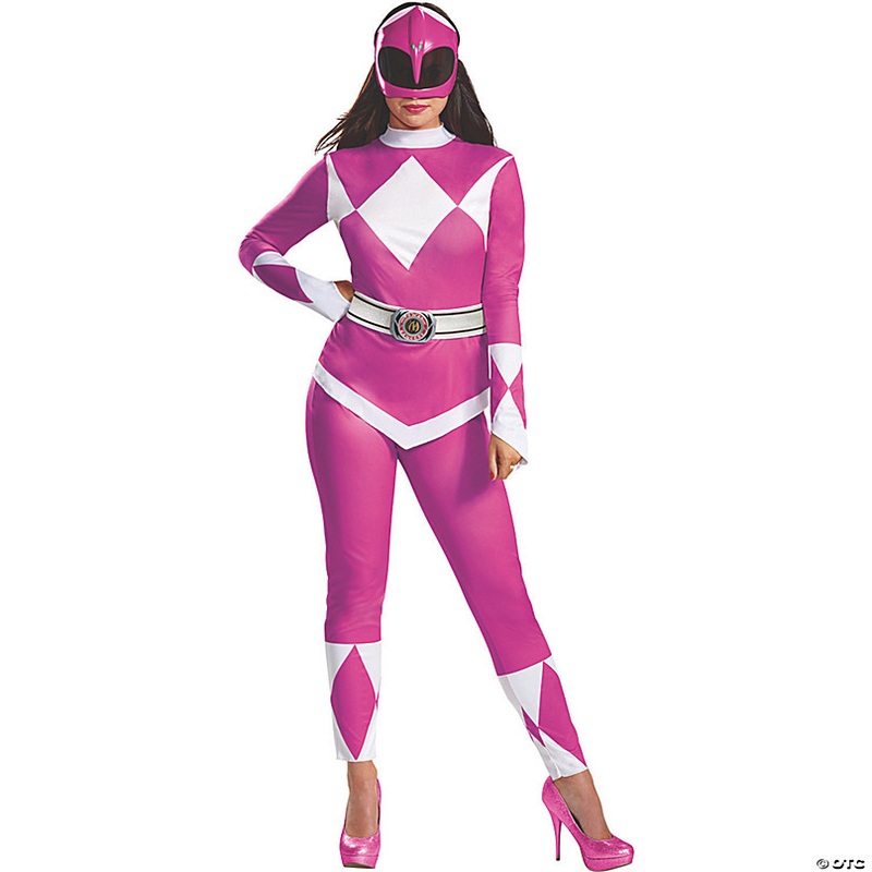 Adults Deluxe Mighty Morphin Power Rangers Pink Ranger Costume