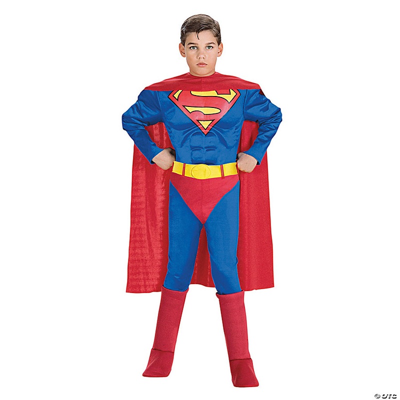 Boy's Deluxe Muscle Chest Superman Costume