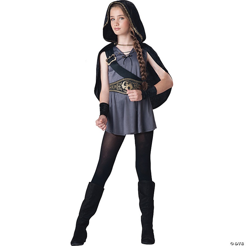 Girl's Hooded Huntress Costume