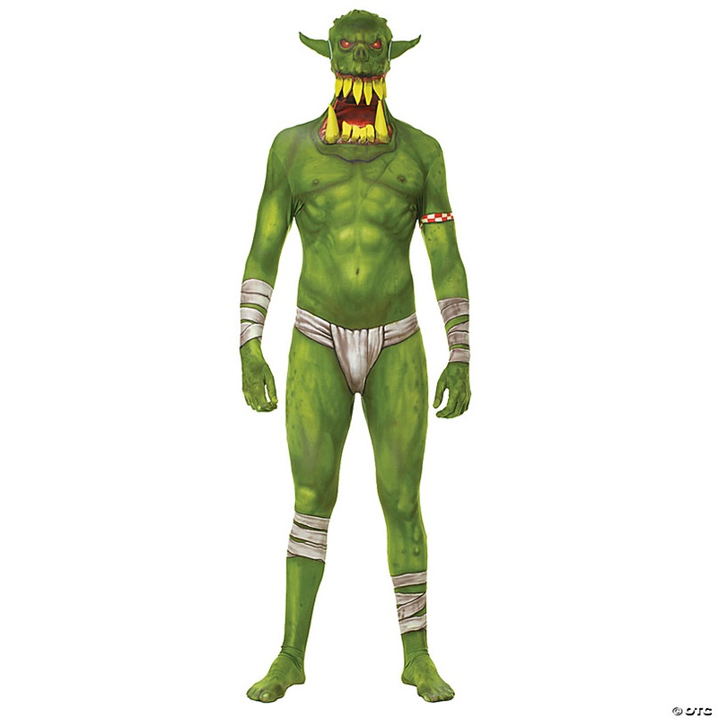 Men's Green Orc Morphsuit Costume