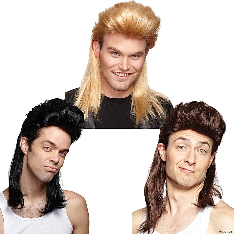 Men's Nightclub Mullet Wig