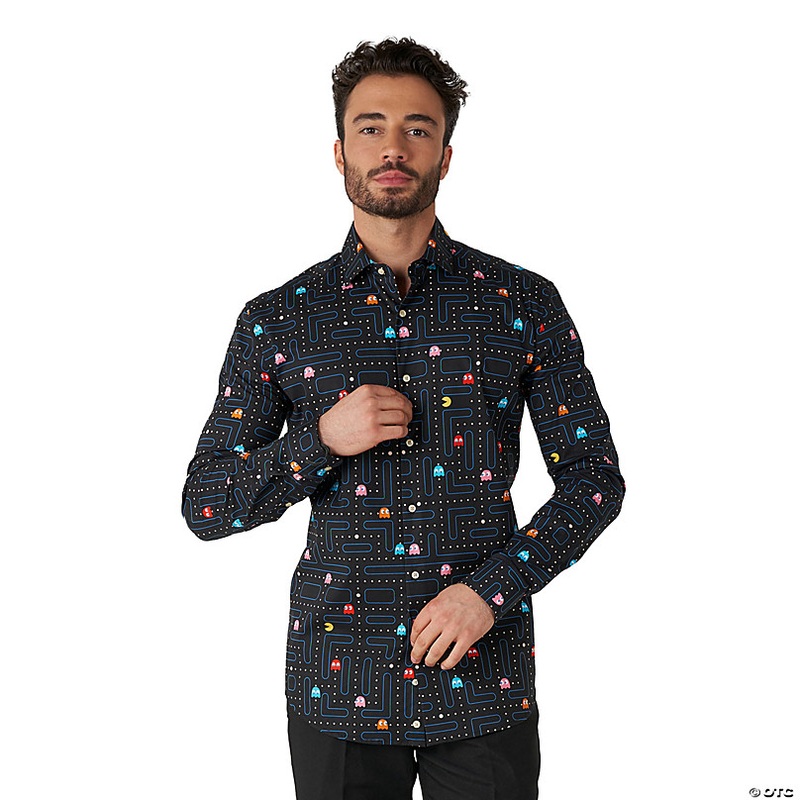 Men's Pac Man Dress Shirt