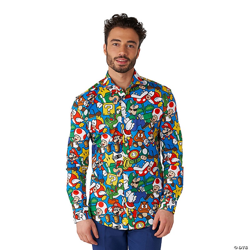 Men's Super Mario Dress Shirt
