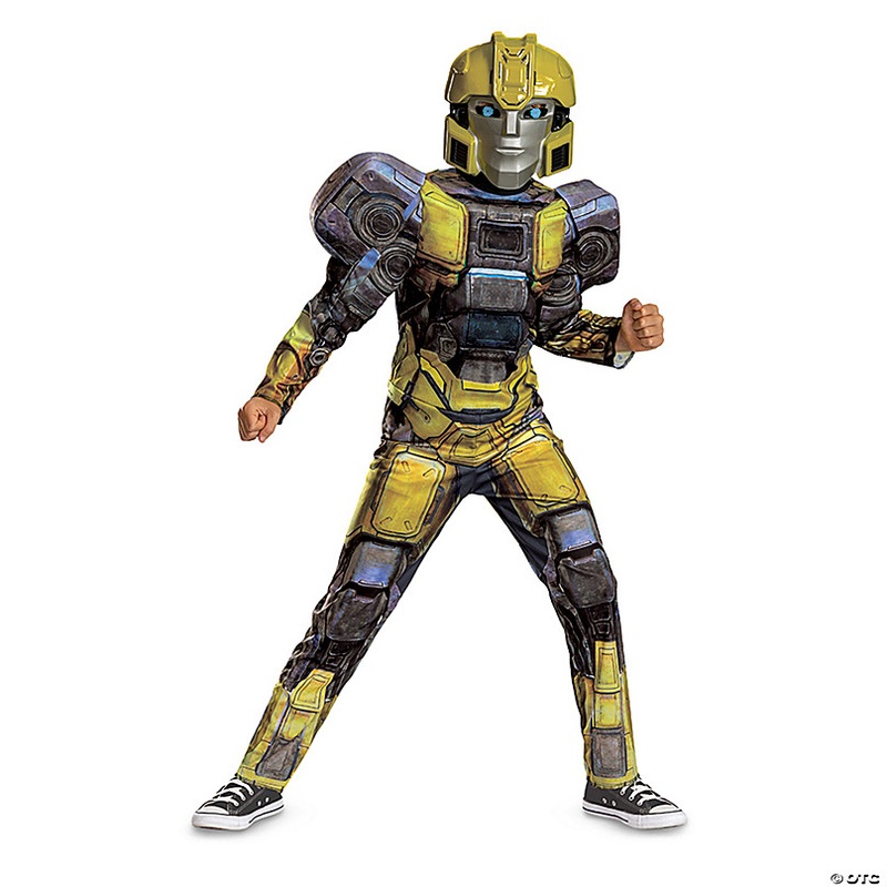 Kids Classic Muscle Transformers One Bumblebee/B-127 Costume