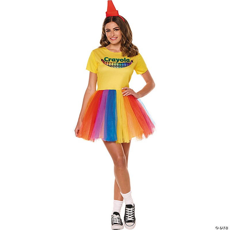 Womens Crayola Box Multicolored Dress Costume