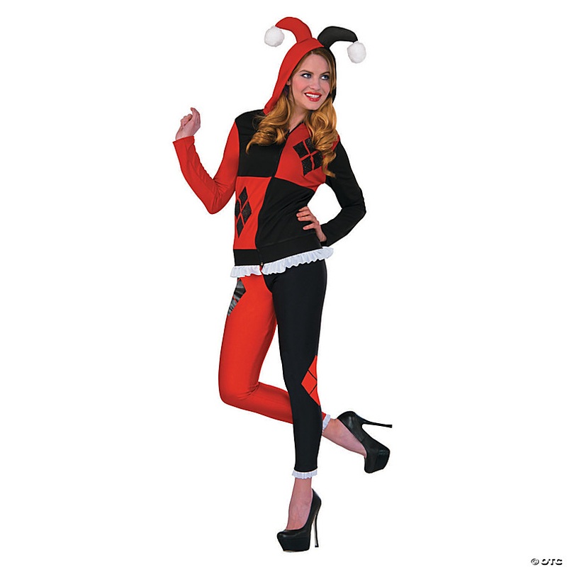 Womens Harley Quinn Fitted Hoodie