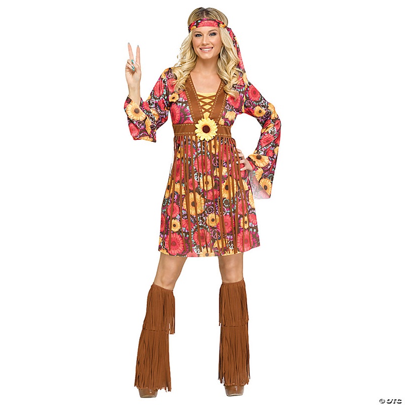 Adults Flower Power Hippie Costume