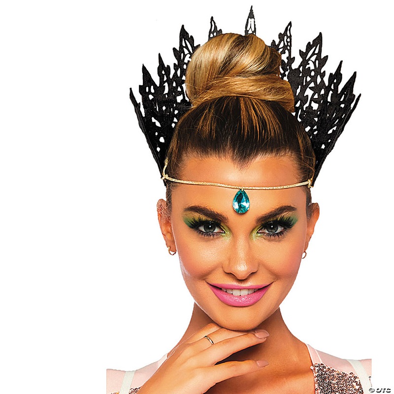 Adults Glitter Die-Cut Royal Crown with Jewel