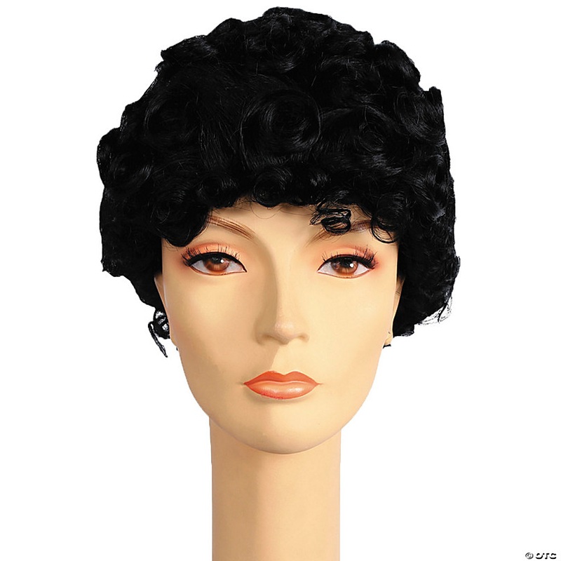 Deluxe Gibson Girl Upswept Bun with Curls Wig