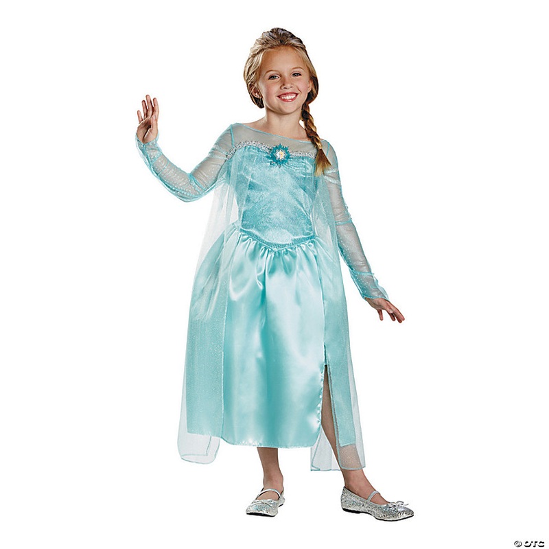 Girls Frozen Elsa Snow Queen Costume